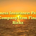 Business Insurance: Protect Your Company from Financial Risks
