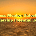 Business Mentor: Unlock Your Leadership Potential Today