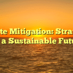 Climate Mitigation: Strategies for a Sustainable Future