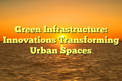 Green Infrastructure: Innovations Transforming Urban Spaces