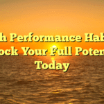 High Performance Habits: Unlock Your Full Potential Today