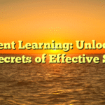 Student Learning: Unlocking the Secrets of Effective Study