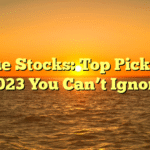 Value Stocks: Top Picks for 2023 You Can’t Ignore