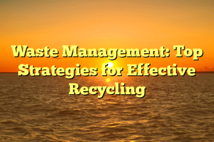 Waste Management: Top Strategies for Effective Recycling
