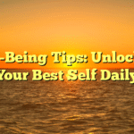 Well-Being Tips: Unlocking Your Best Self Daily