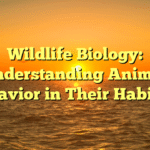 Wildlife Biology: Understanding Animal Behavior in Their Habitats